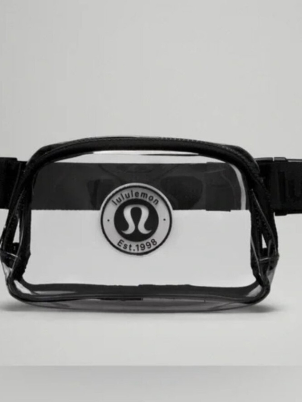 lululemon Black Transparent Belt Bag 1L NWT STADIUM READY !! - Picture 4 of 8